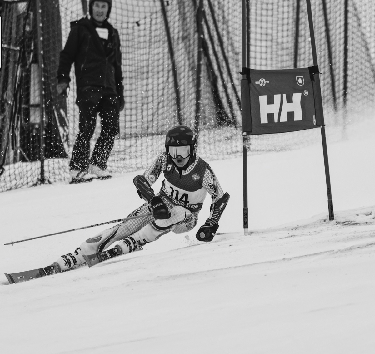 Marcel racing alpine skiing for Andorra